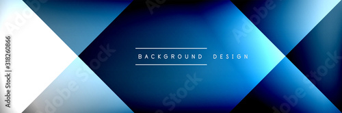 Abstract background - squares and lines composition created with lights and shadows. Technology or business digital template