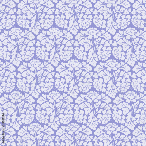 Vintage Pattern grey - William Morris style