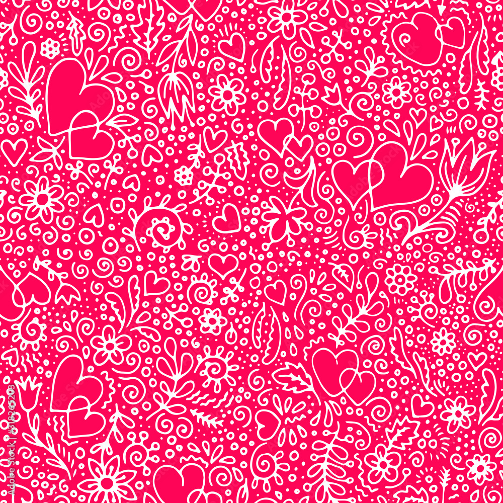 seamless pattern with hearts seamless pattern with hearts