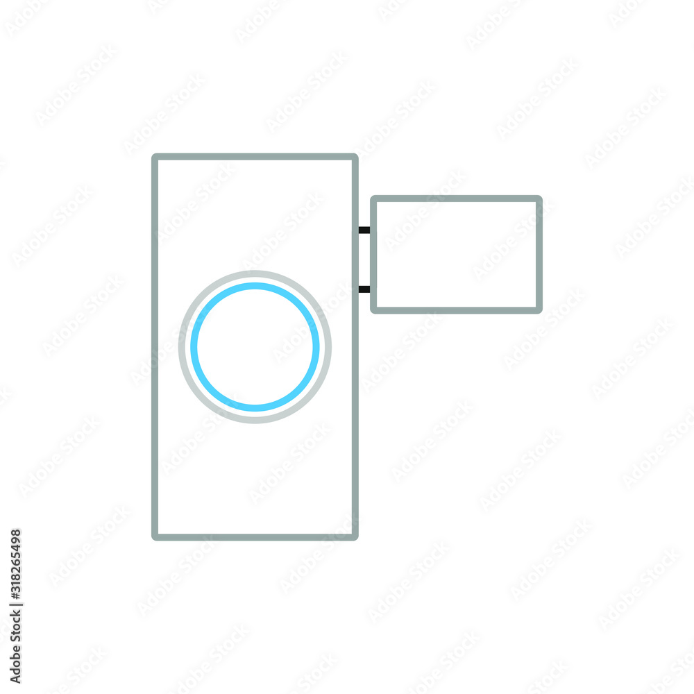 vector icon, old camcorder shape vector icon, old camcorder shape
