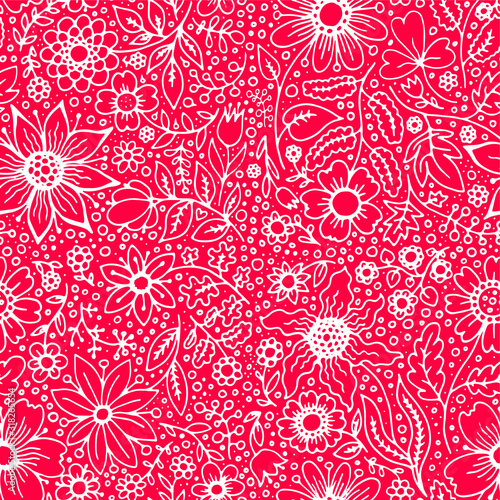 seamless floral pattern with flowers