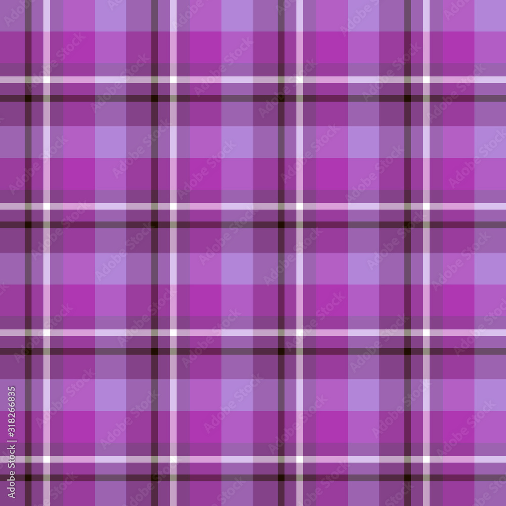 Seamless pattern in purple, black and white colors for plaid, fabric, textile, clothes, tablecloth and other things. Vector image. Seamless pattern in purple, black and white colors for plaid, fabric, textile, clothes, tablecloth and other things. Vector image.