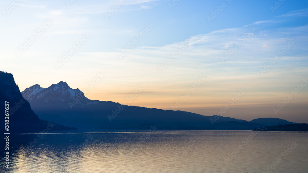 Lake Lucerne. Swiss