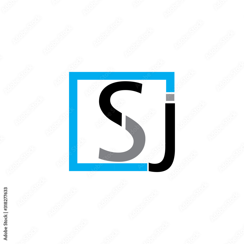 SJ letter initial icon logo design inspiration vector template SJ letter initial icon logo design inspiration vector template