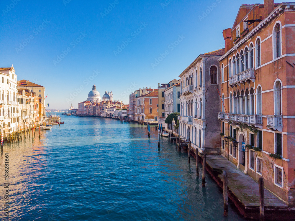 The of Grand Canal in Venice, Italy