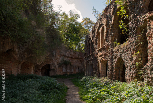 Ruine der Festung Tarakaniv im Oblast Riwne in der Ukraine