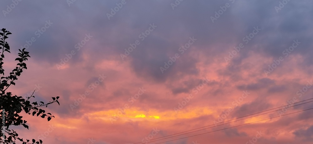 ciel nuageux coloré ciel nuageux coloré