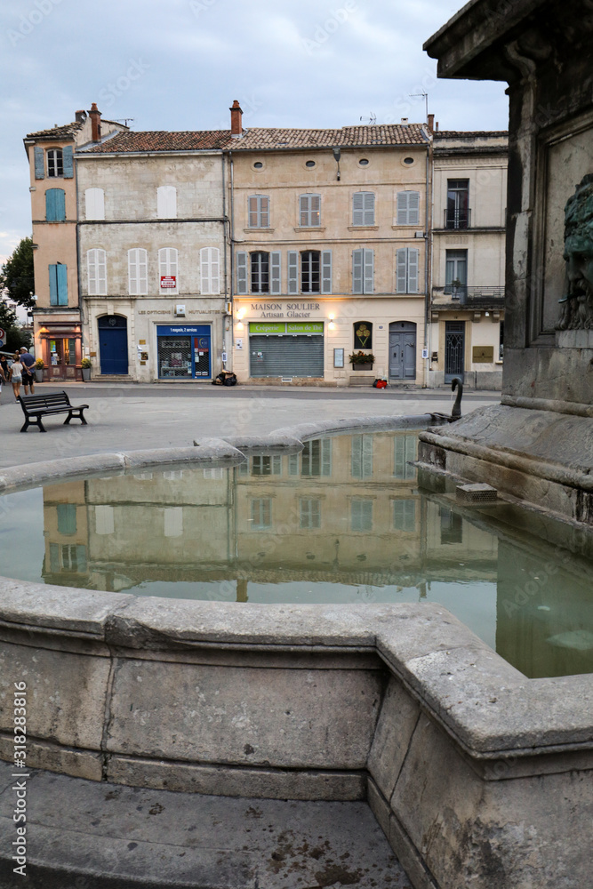  Place de la Republique in Arles. Bouches du Rhone; France