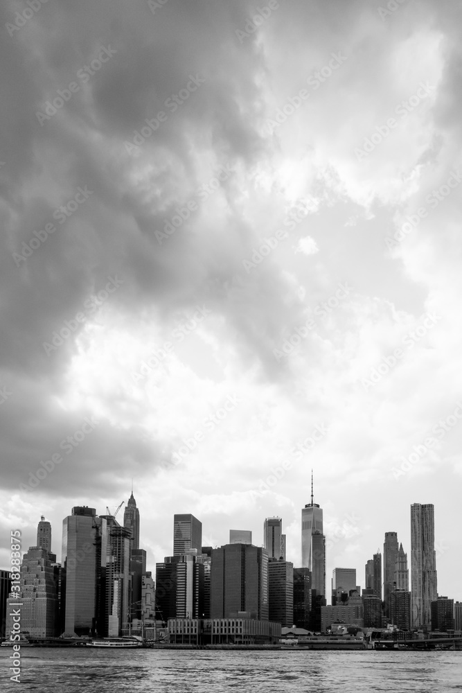 New York, Sky on Manhattan point