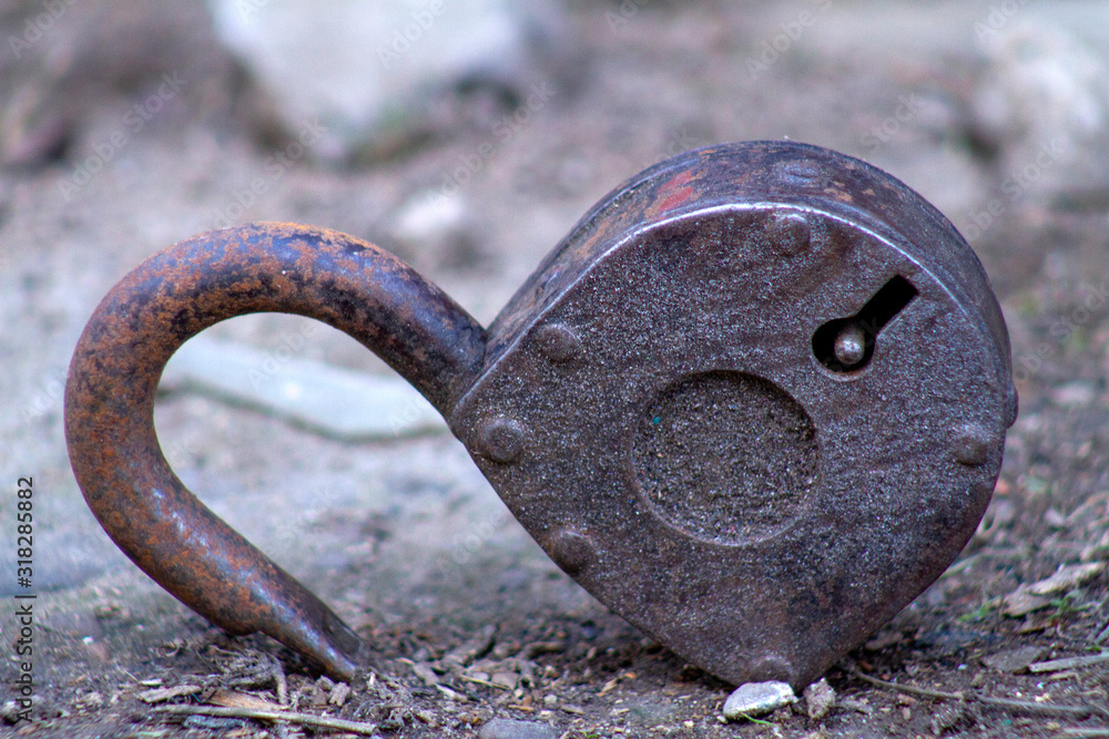 old rusty padlock old rusty padlock