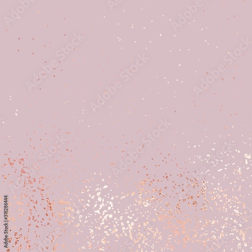 Splashes of rose gold. Vector texture