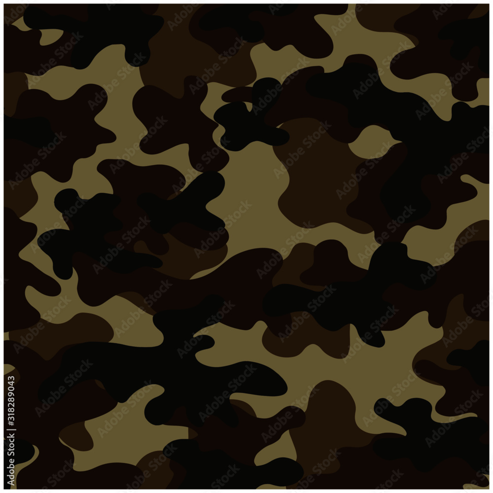 Fototapeta premium Camouflage texture pattern. Abstract modern military camo ornament for army and hunting fabric print. Military uniform. The form of the navy.Masking ornament. Vector background. 