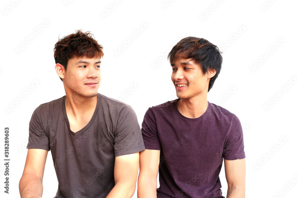 Two handsome man of asia man Two handsome man of asia man