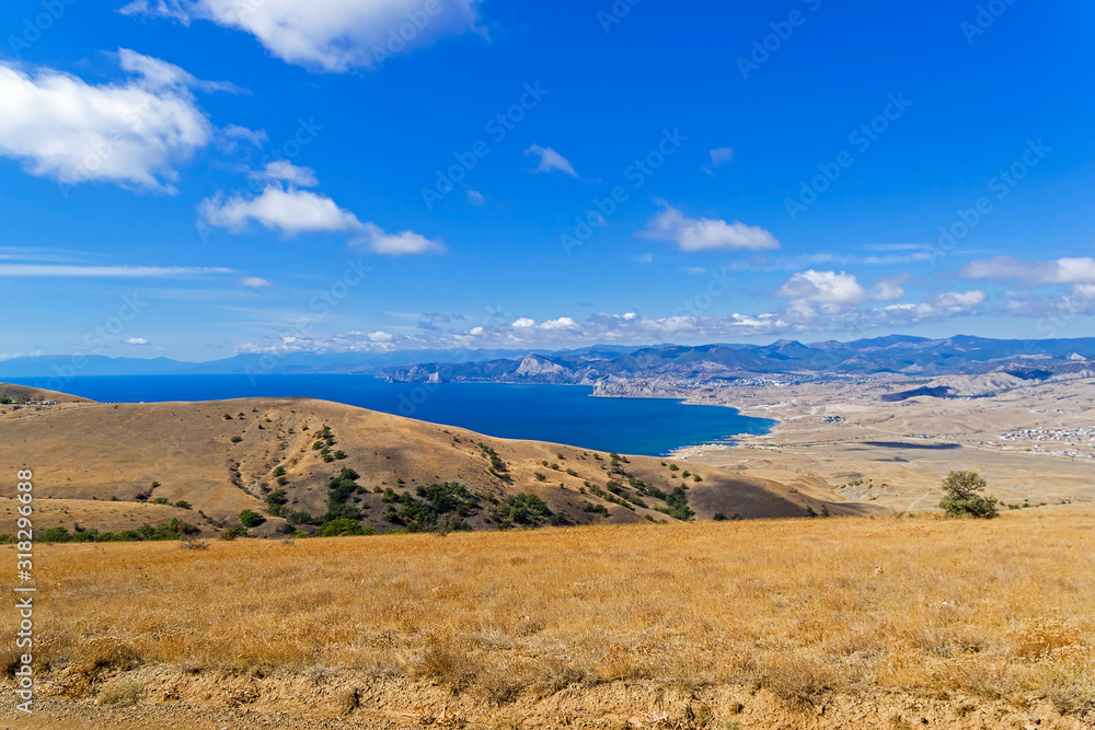 The shore of the Black Sea. Crimea.