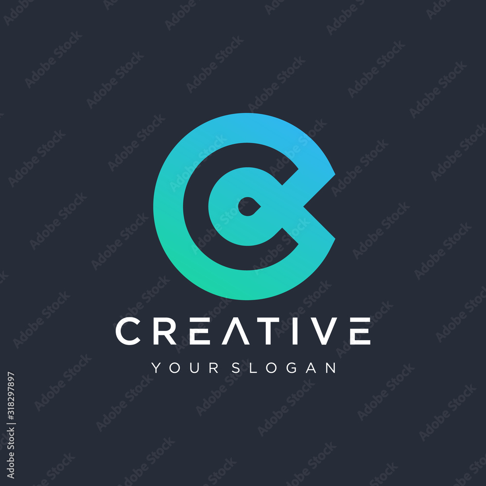 Initial C logo design modern monogram and elegant. logo the letter CB in the form of abstract line art. overlapping lines symbol - VECTOR Initial C logo design modern monogram and elegant. logo the letter CB in the form of abstract line art. overlapping lines symbol - VECTOR