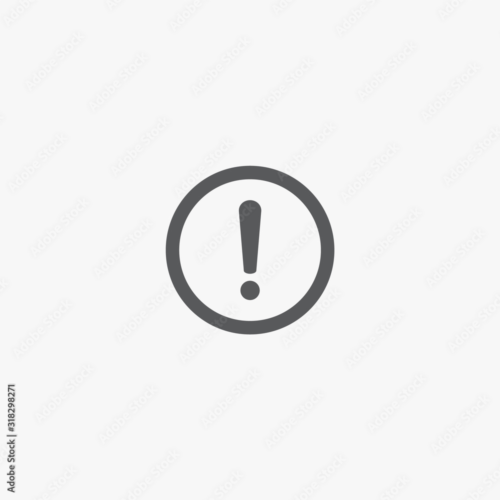 The attention icon. Danger symbol. Alert icon The attention icon. Danger symbol. Alert icon