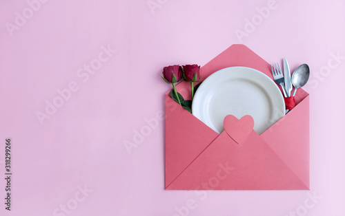 Valentines day meal concept