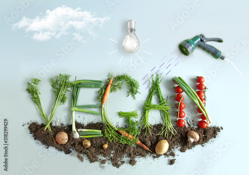 Organic vegan garden