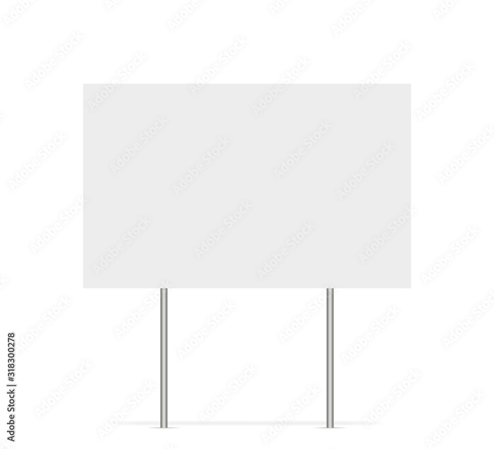Yard sign vector isolated blank element. Copy space. Horizontal advertising banner. Mockup horizontal. Vector banner. Yard sign vector isolated blank element. Copy space. Horizontal advertising banner. Mockup horizontal. Vector banner.