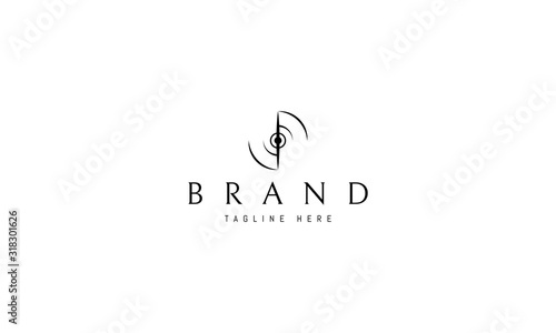Vector logo on which the abstract image of an airplane propeller.