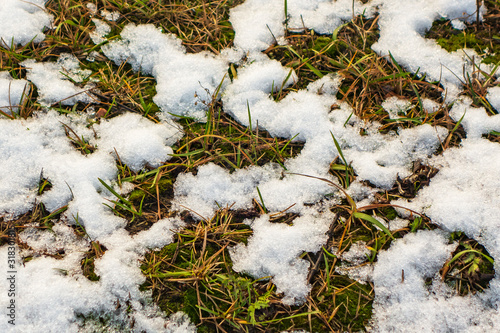 Global warming is melting snow in the north