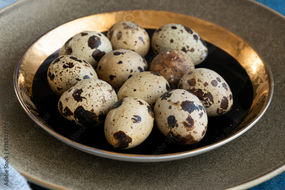 Quail eggs, healthy protein food ingredient Quail eggs, healthy protein food ingredient