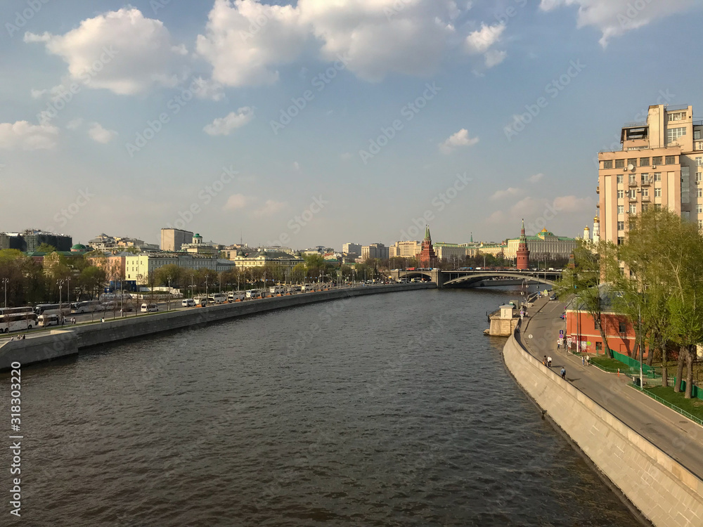 Moscow. Russia. View of the moscow-river