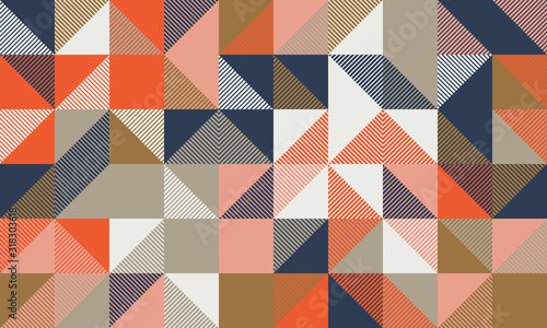 Triangle Abstract Vector Pattern Design