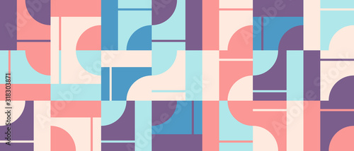 Unusual Abstract Geometric Artwork Composition