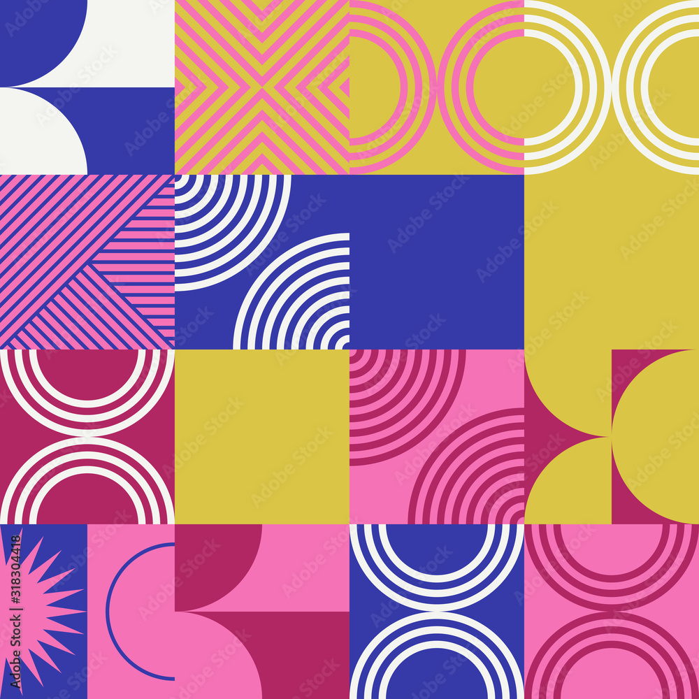 Fototapeta premium Colorful Geometric Vector Pattern Design