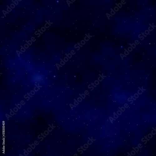 Seamless field of stars background pattern. Colors  black  midnight blue  eggplant  outer space  violet  purple .