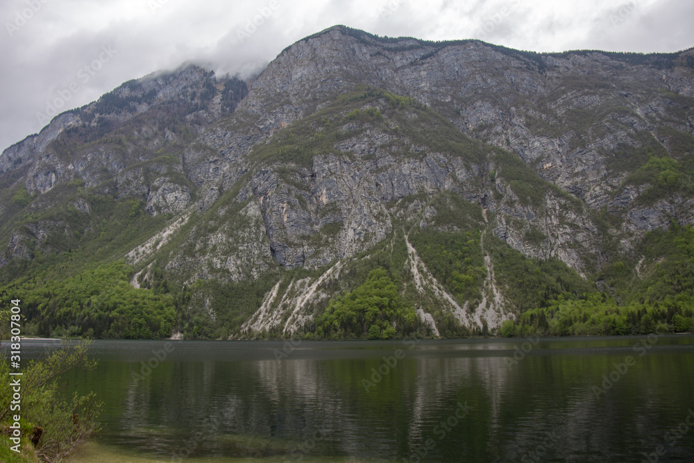 Fototapeta premium Beautiful landscape. Bohinj lake, Slovenia