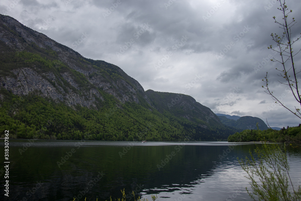 Beautiful landscape. Bohinj lake, Slovenia Beautiful landscape. Bohinj lake, Slovenia