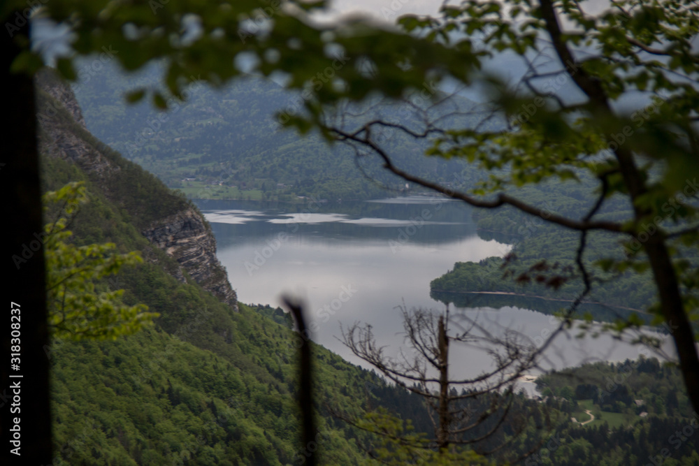 Beautiful landscape. Bohinj lake, Slovenia