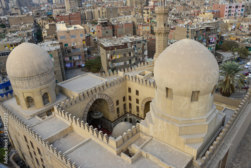 The Mosque of Ahmad Ibn Tulun is Cairo's oldest mosque located in the Islamic area, Egypt.