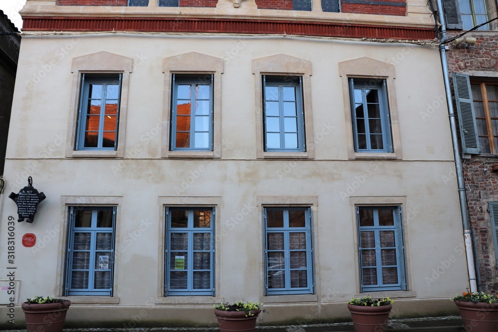 Obraz premium Maison de Saint Vincent de Paul dans le village de Chatillon sur Chalaronne - Département de l'Ain - Région Rhône Alpes - France