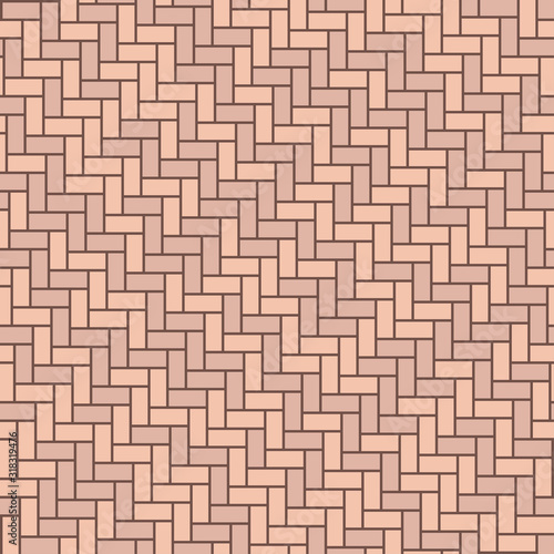 Vector street pavements seamless texture. Repeating sidewalk pattern. Floor background © Ra