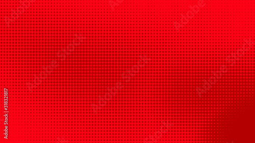 Dots halftone red purple color pattern gradient texture with technology digital background. Dots pop art comics style. 