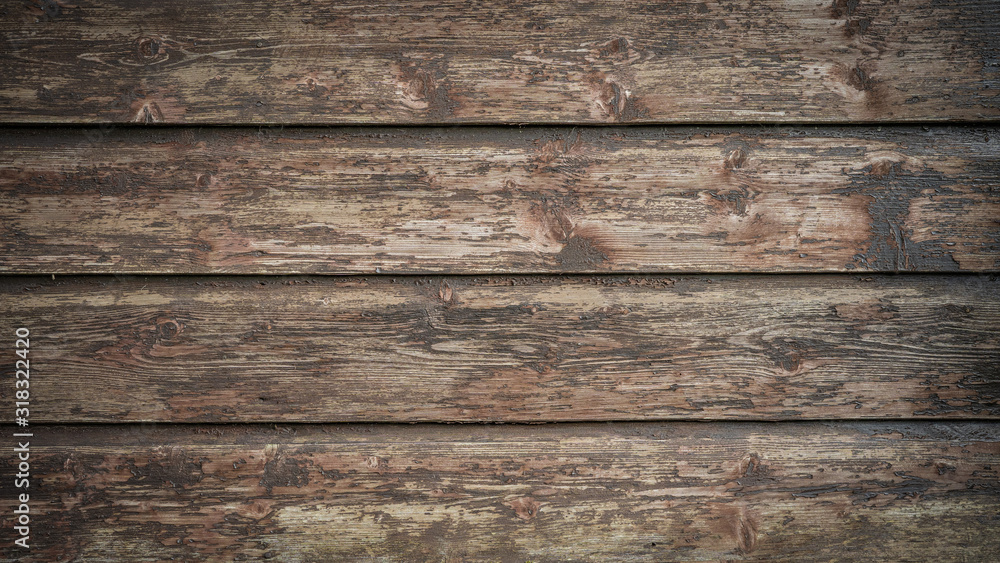 Fototapeta premium old brown rustic dark grunge wooden texture - wood background banner 