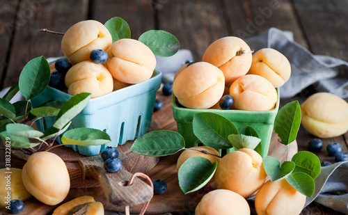 apricots in a basket