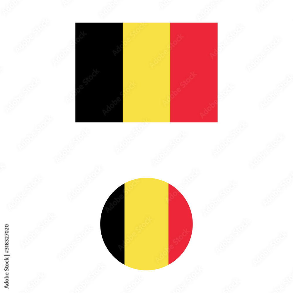 Fototapeta premium vector illustration of Belgium flag sign symbol