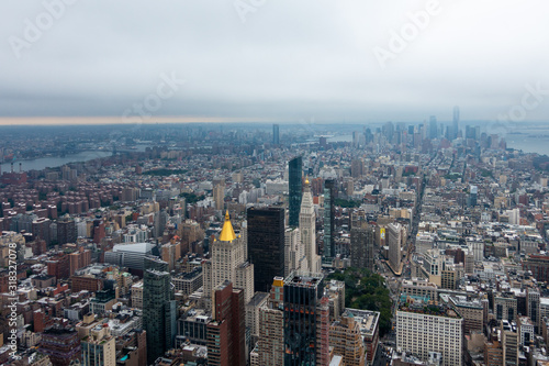 Aerial view of Manhattan skyscrapers © Anton Gvozdikov