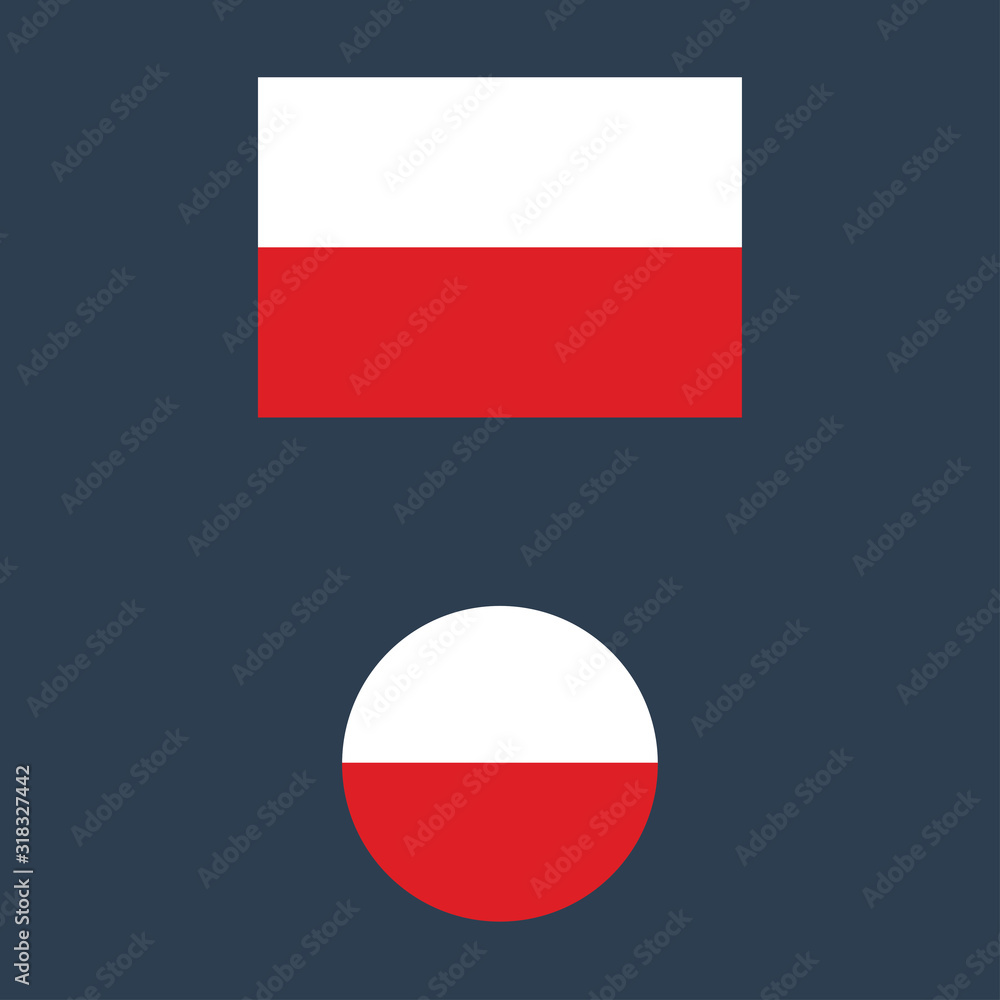 vector illustration of Poland flag vector illustration of Poland flag