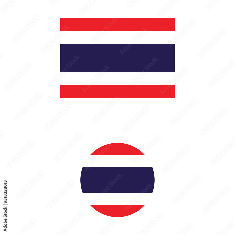 vector illustration of Thailand flag sign symbol vector illustration of Thailand flag sign symbol