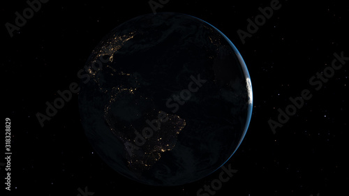 Erde Nachtseite