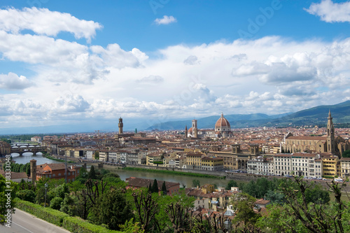 Rooftop view of the beautiful city of Florence in spring © David