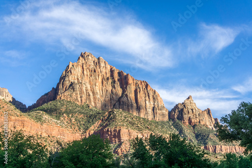 Zion National Park overlook of the valley, Utah, United States © Ad