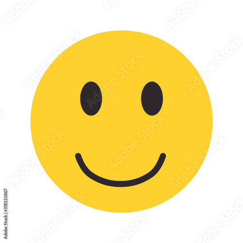 smiley face emoji symbol icon isolated vector