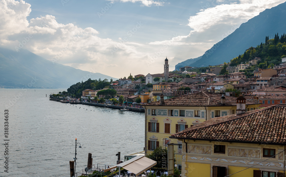 Blick auf Limone Sul Garda in Italien
