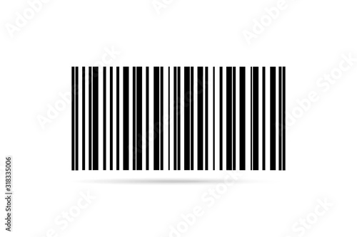 Barcode Vector illustration isolated icon white background.
